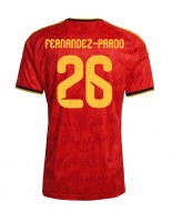 Belgia Matias Fernandez-Pardo #26 Kotipaita MM-kisat 2026 Lyhythihainen